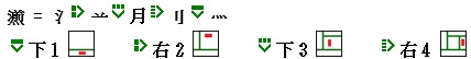 字件在字裏的動向1